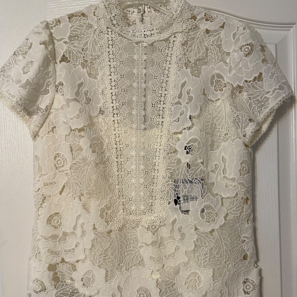 New With Tags True Nanette Lepore Lace Top - Picture 7 of 8